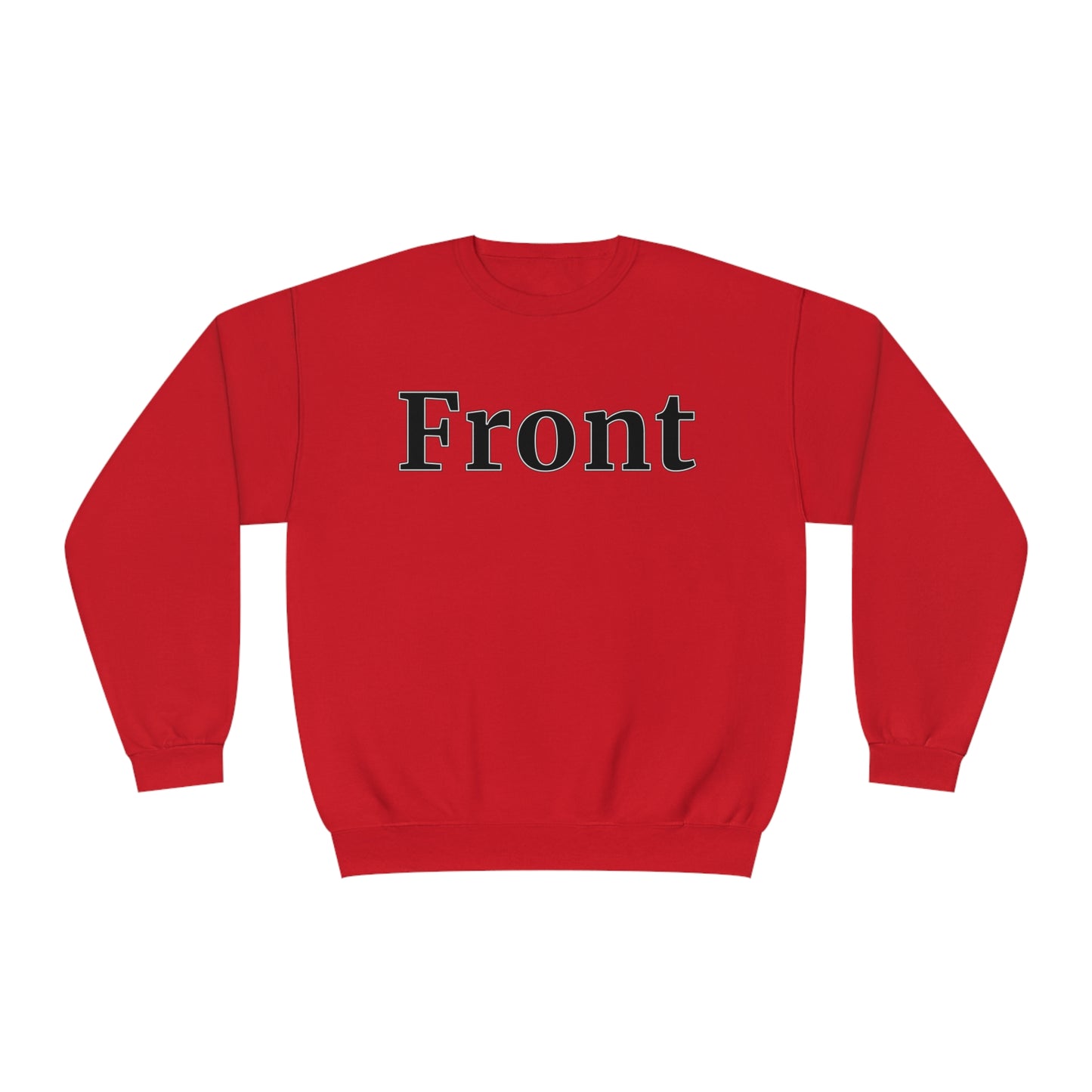 "Front Back" Unisex Crew Neck Sweatshirt