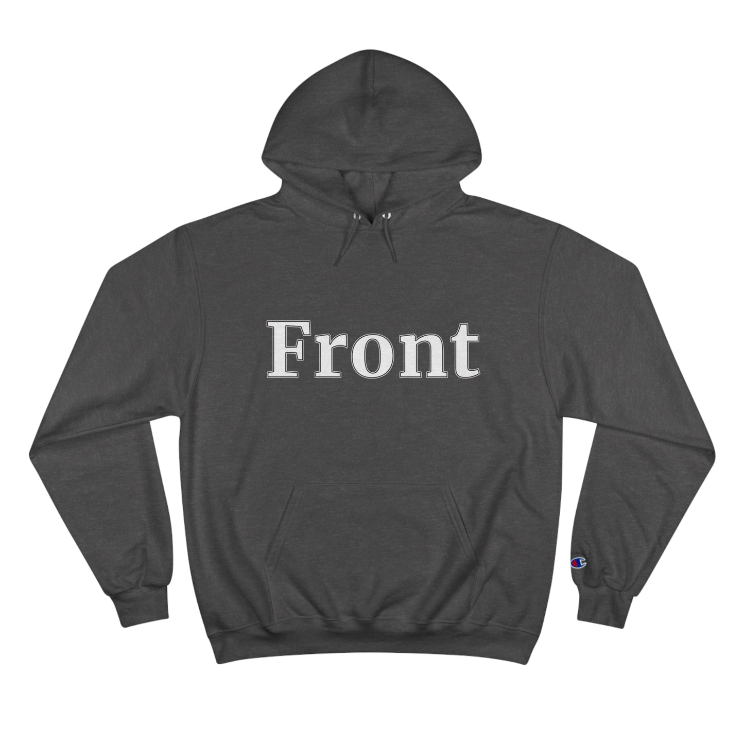 "Front Back" Champion Unisex Hoodie