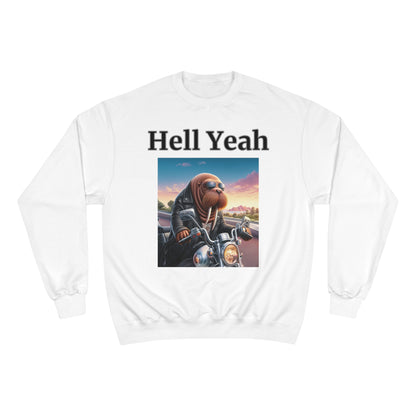 Walrus "Hell Yeah" Champion Unisex Crew Neck