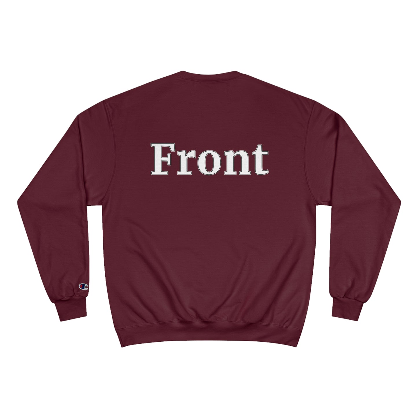 "Back Front" Champion Unisex Crewneck