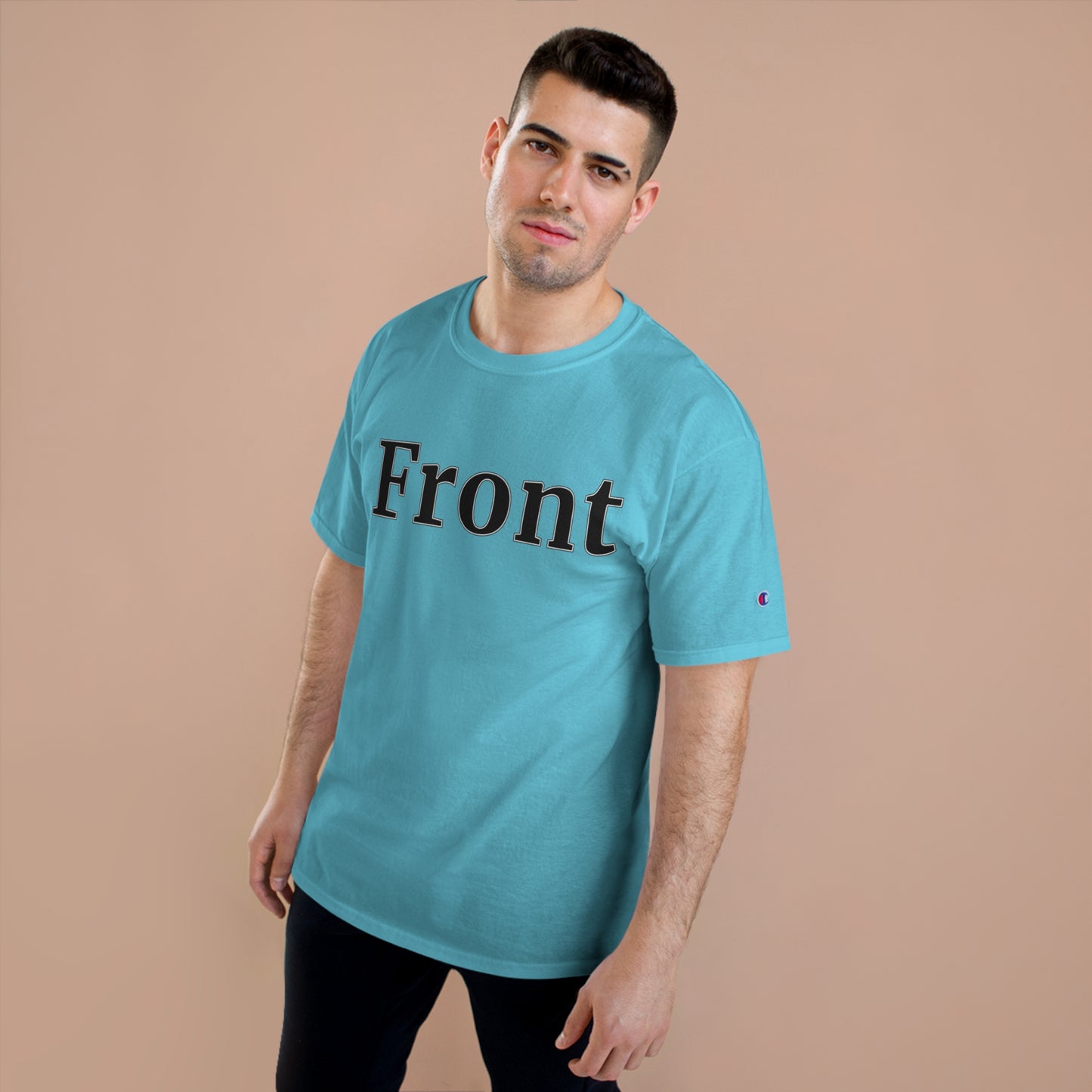 "Front Back" Champion Unisex Tee