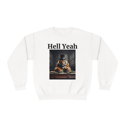 Tiger "Hell Yeah" Unisex Crew Neck Sweatshirt