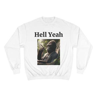 Gorilla "Hell Yeah" Champion Unisex Crew Neck