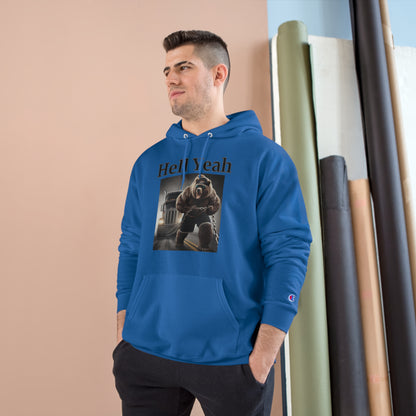 Bear "Hell Yeah" Champion Unisex Hoodie