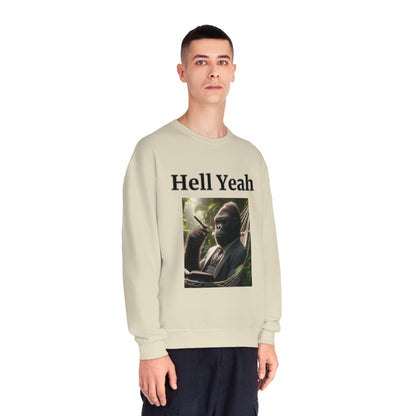 Gorilla "Hell Yeah" Unisex Crew Neck Sweatshirt