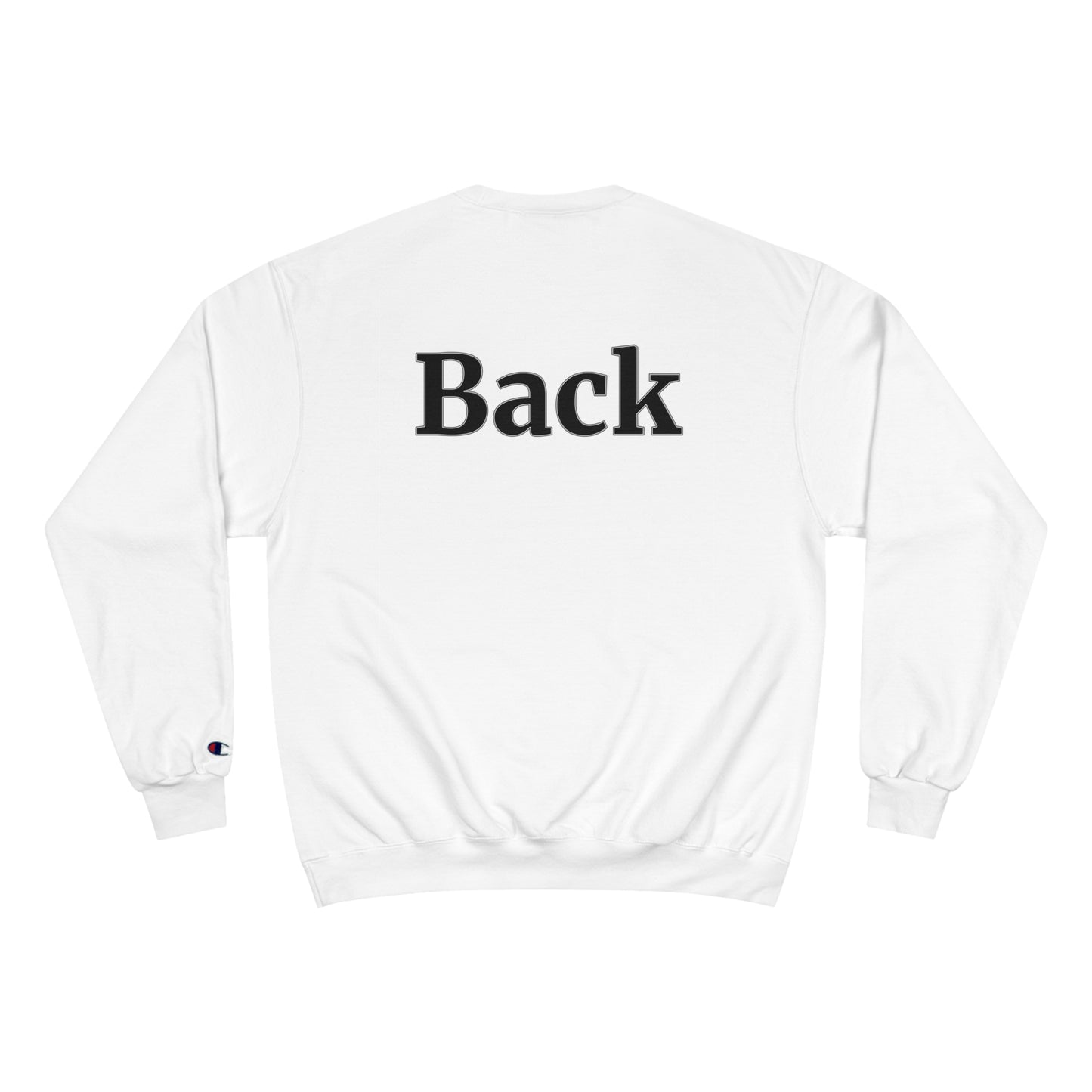 "Front Back" Champion Unisex Crew Neck