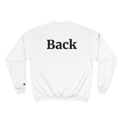 "Front Back" Champion Unisex Crew Neck