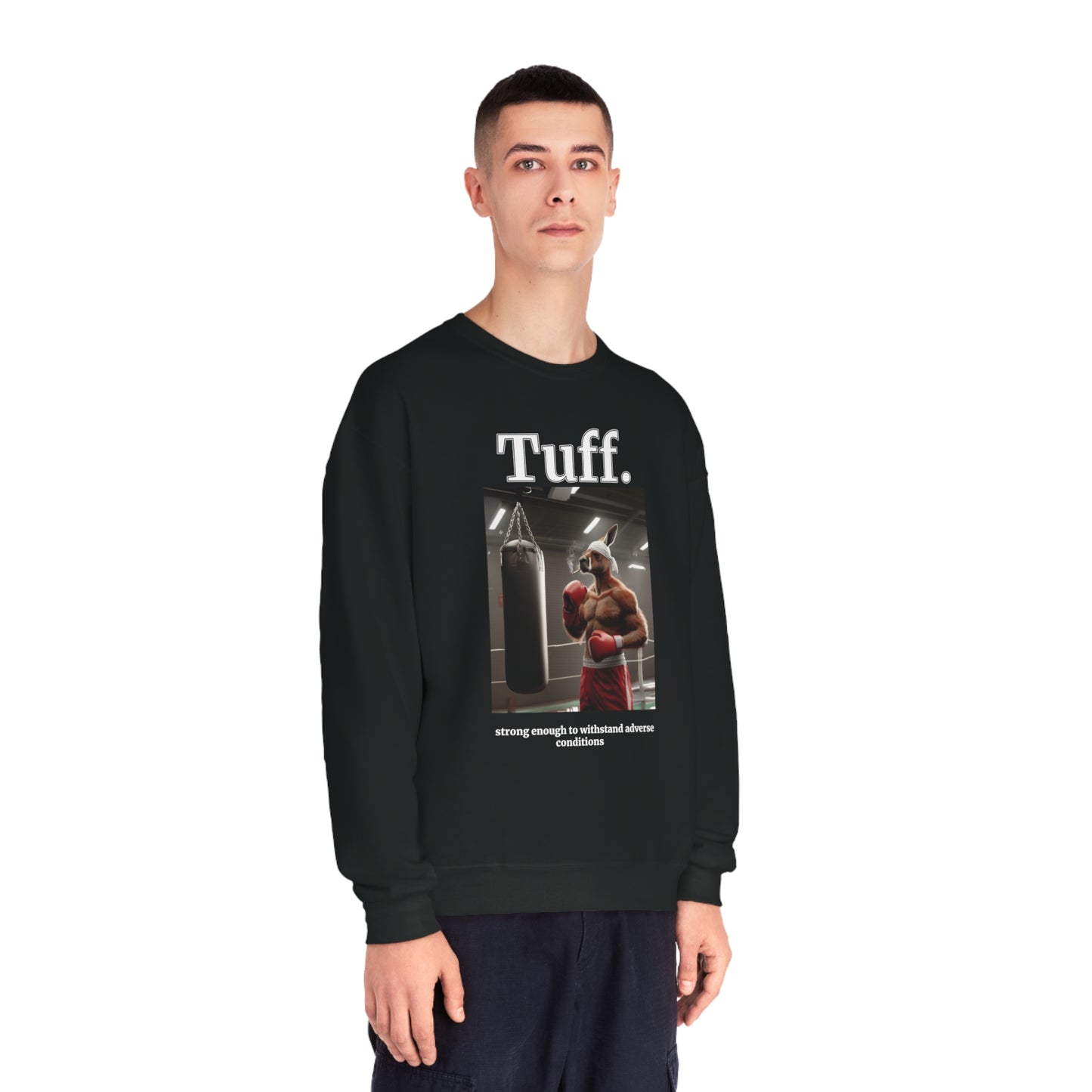 Kangaroo "Tuff." Unisex Crew Neck Sweatshirt