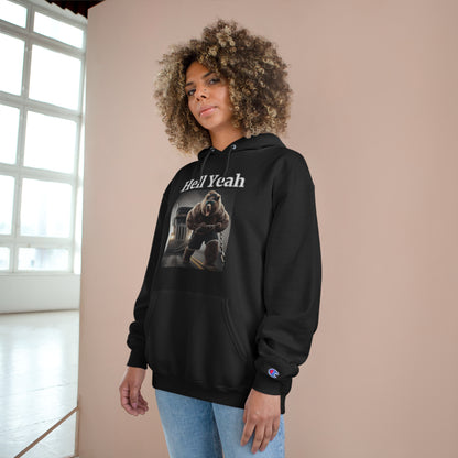 Bear "Hell Yeah" Champion Unisex Hoodie