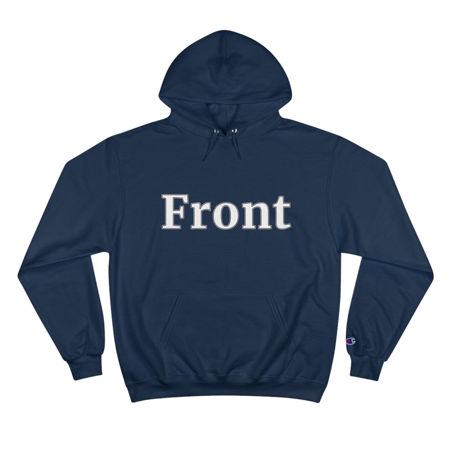 "Front Back" Champion Unisex Hoodie