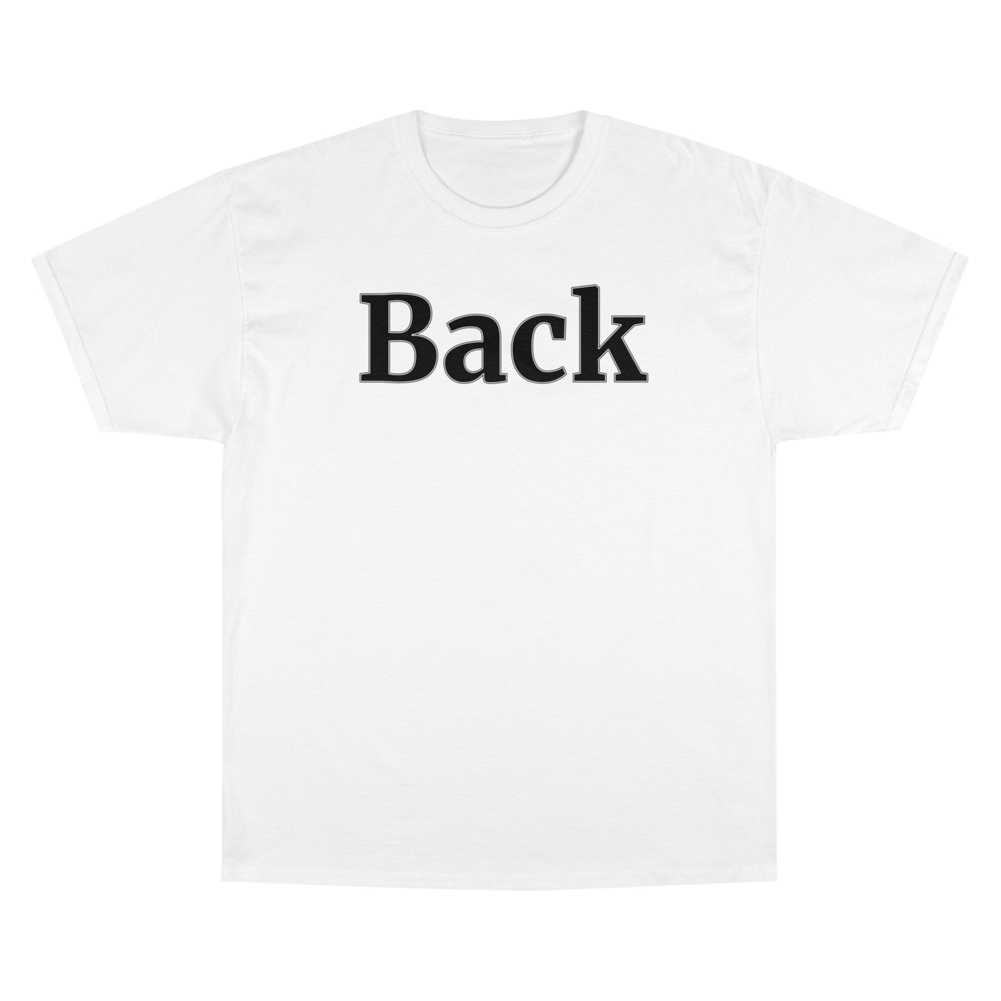 "Back Front" Champion Unisex Tee