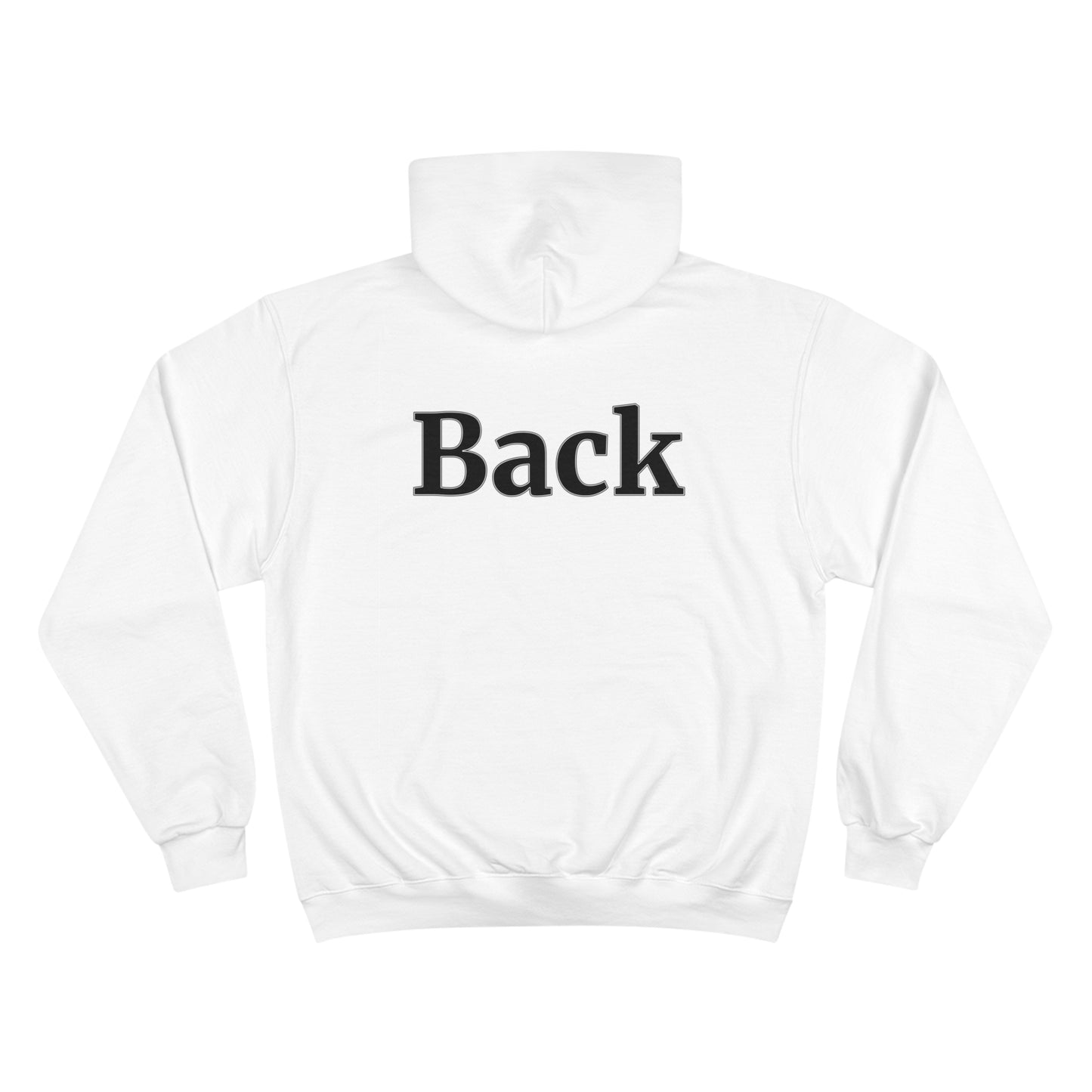 "Front Back" Champion Unisex Hoodie