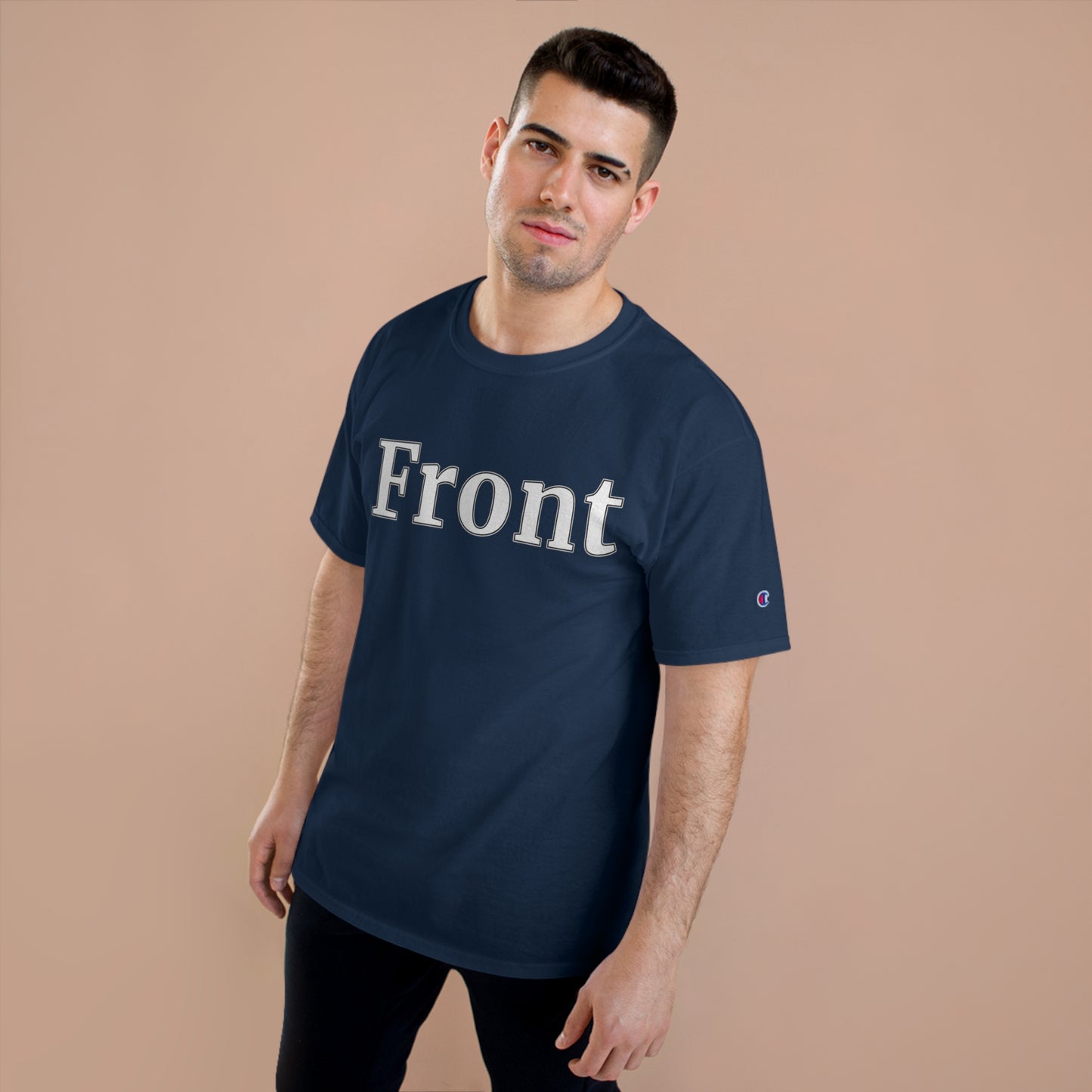 "Front Back" Champion Unisex Tee