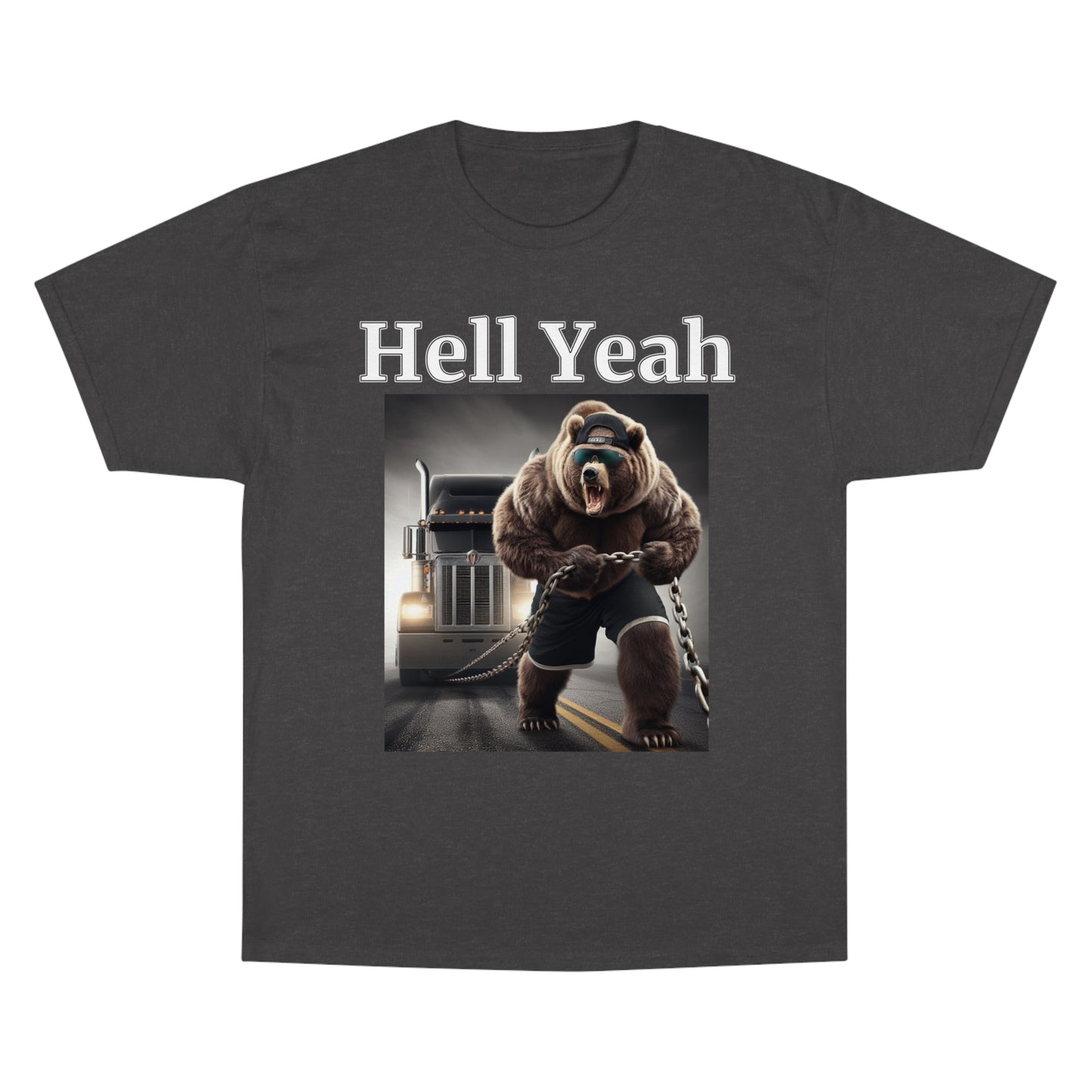 Bear "Hell Yeah" Champion Unisex Tee