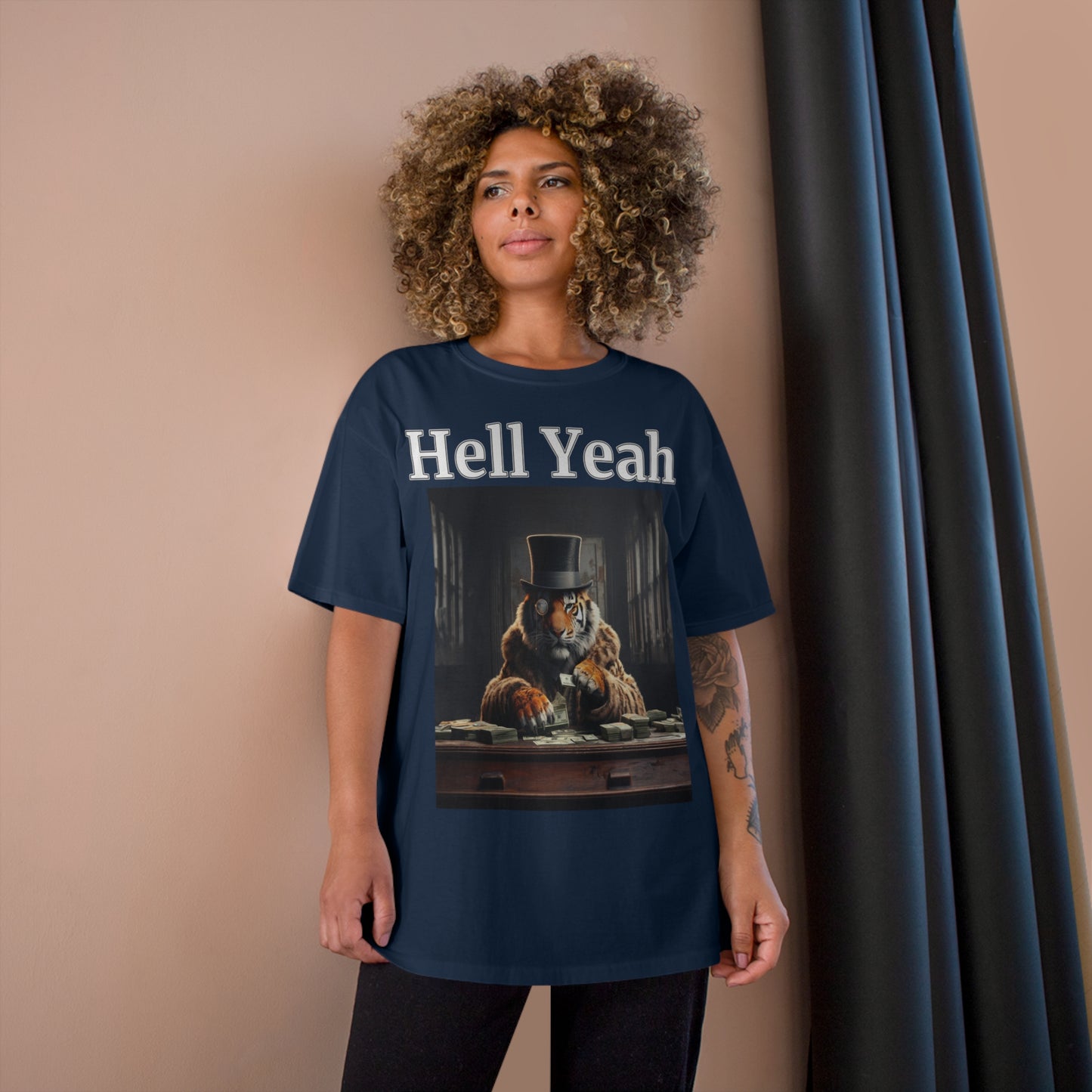 Tiger "Hell Yeah" Champion Unisex Tee