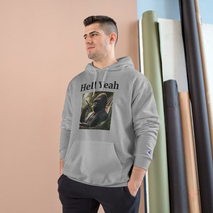 Gorilla "Hell Yeah" Champion Unisex Hoodie