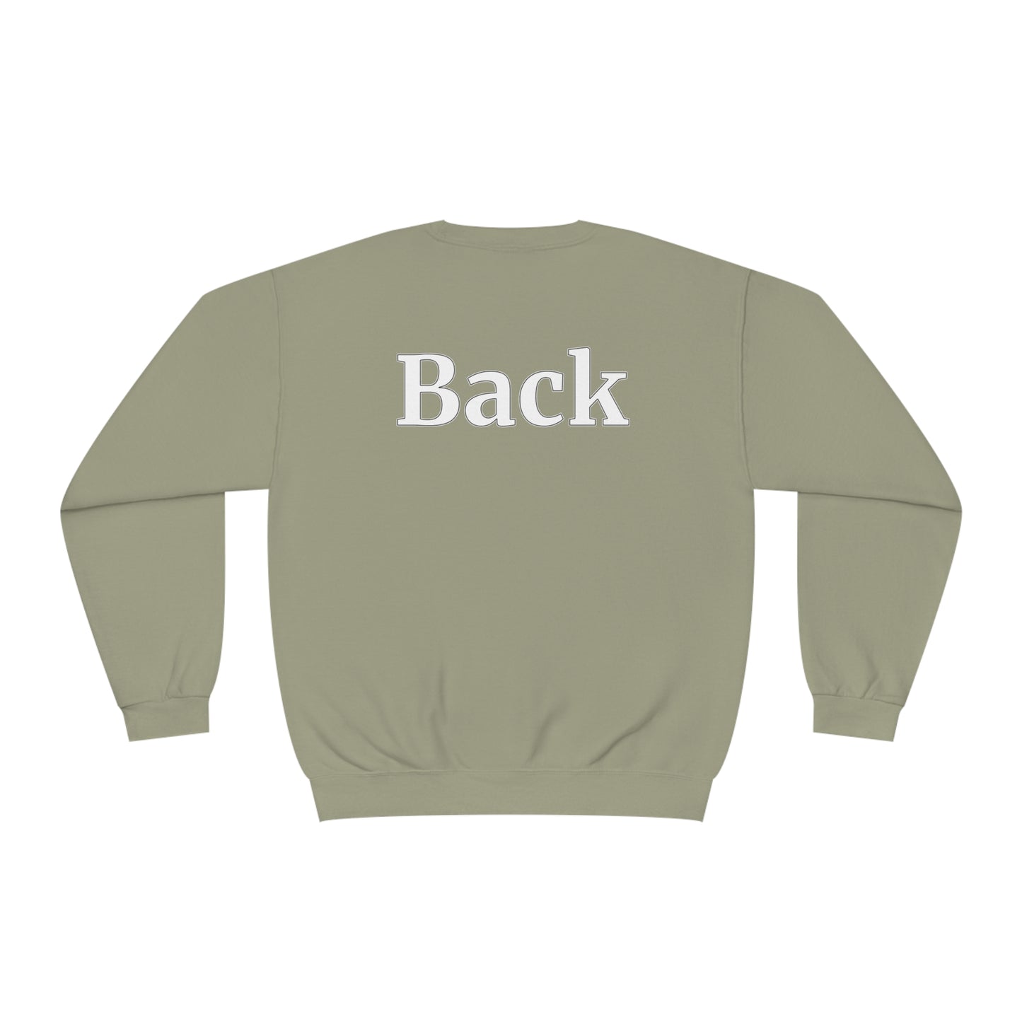 "Front Back" Unisex Crew Neck Sweatshirt