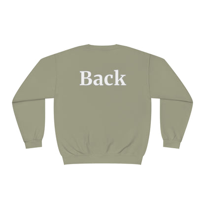 "Front Back" Unisex Crew Neck Sweatshirt