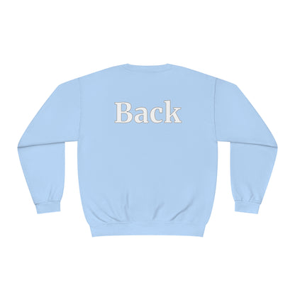 "Front Back" Unisex Crew Neck Sweatshirt