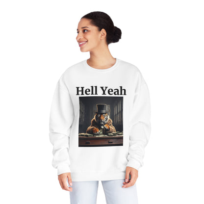 Tiger "Hell Yeah" Unisex Crew Neck Sweatshirt