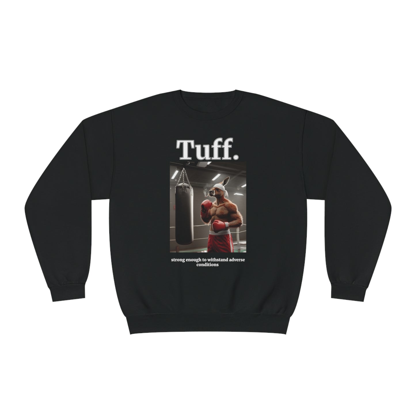 Kangaroo "Tuff." Unisex Crew Neck Sweatshirt