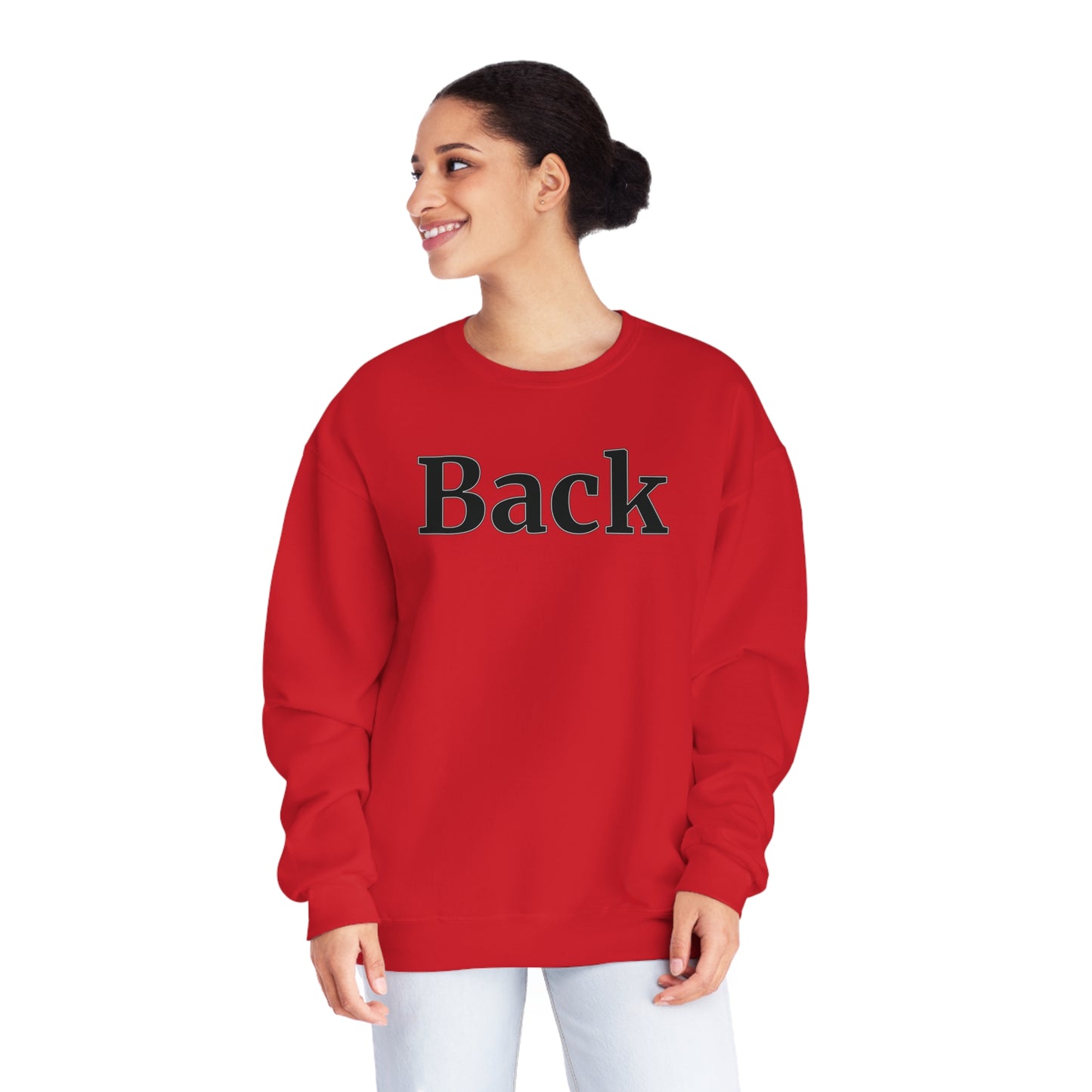 "Back Front" Unisex Crewneck Sweatshirt