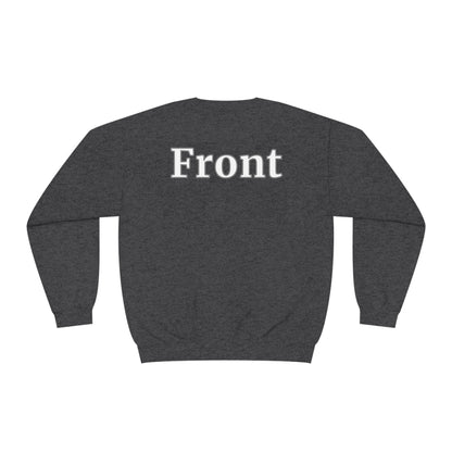 "Back Front" Unisex Crewneck Sweatshirt