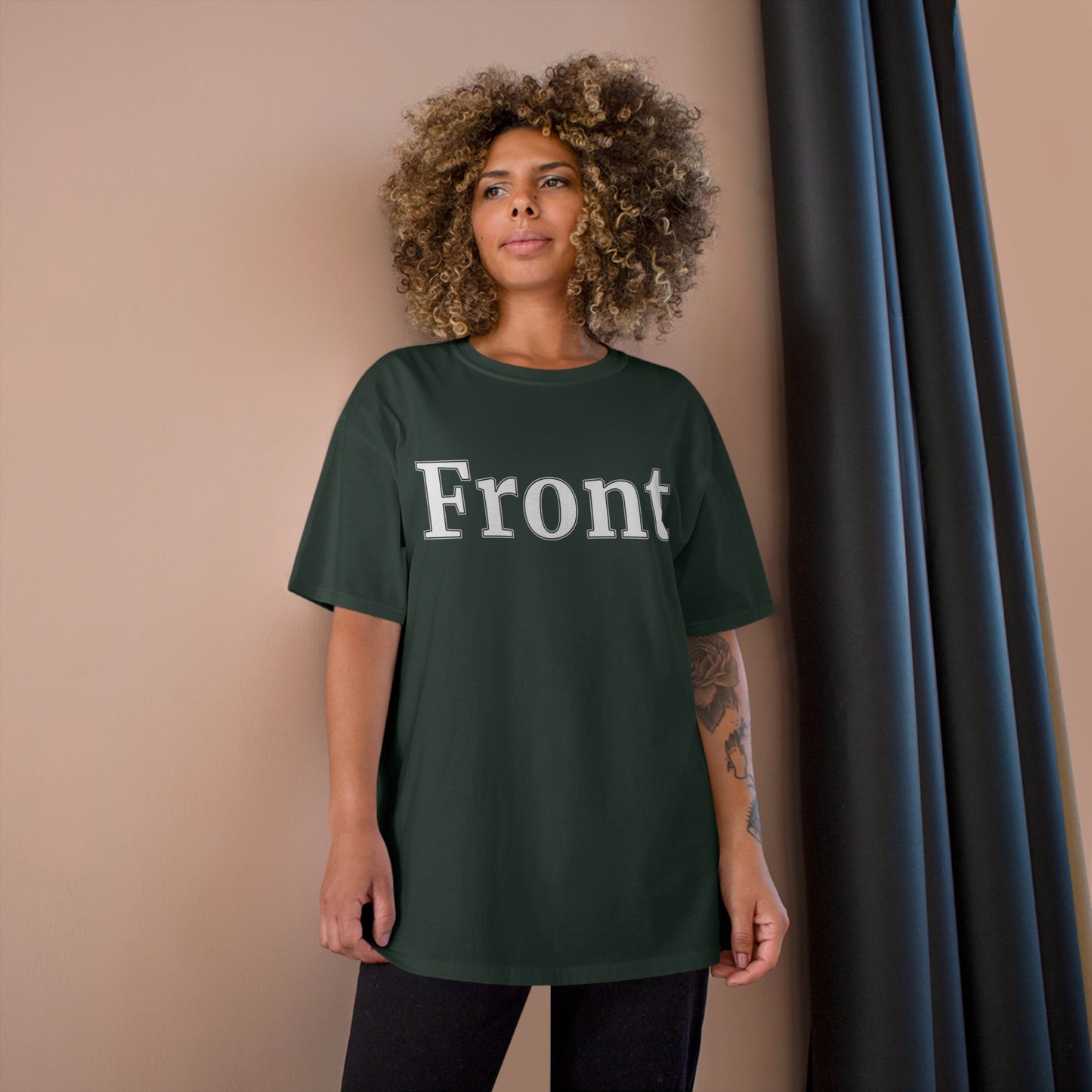 "Front Back" Champion Unisex Tee