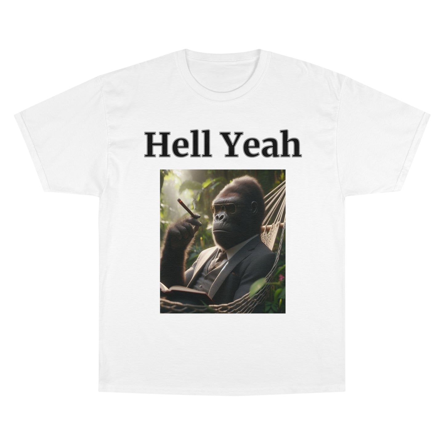 Gorilla "Hell Yeah" Champion Unisex Tee