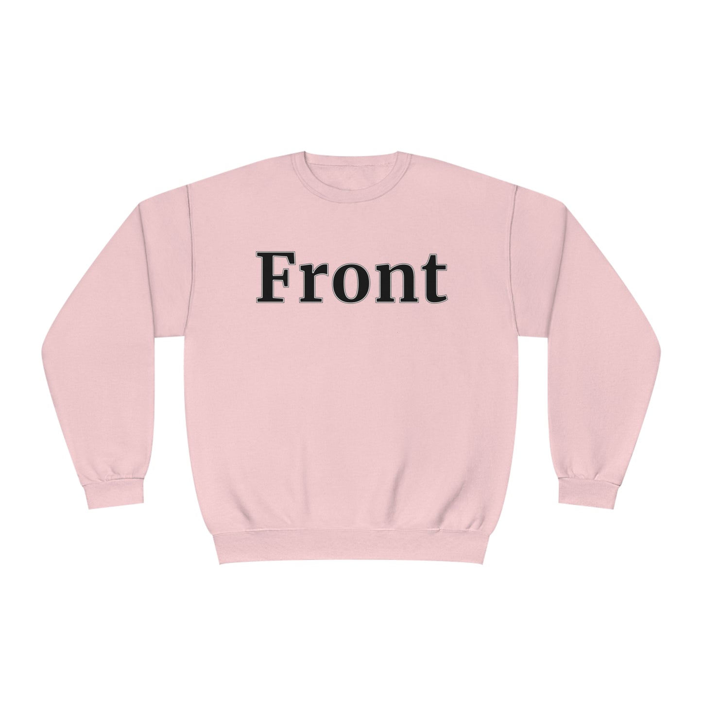 "Front Back" Unisex Crew Neck Sweatshirt