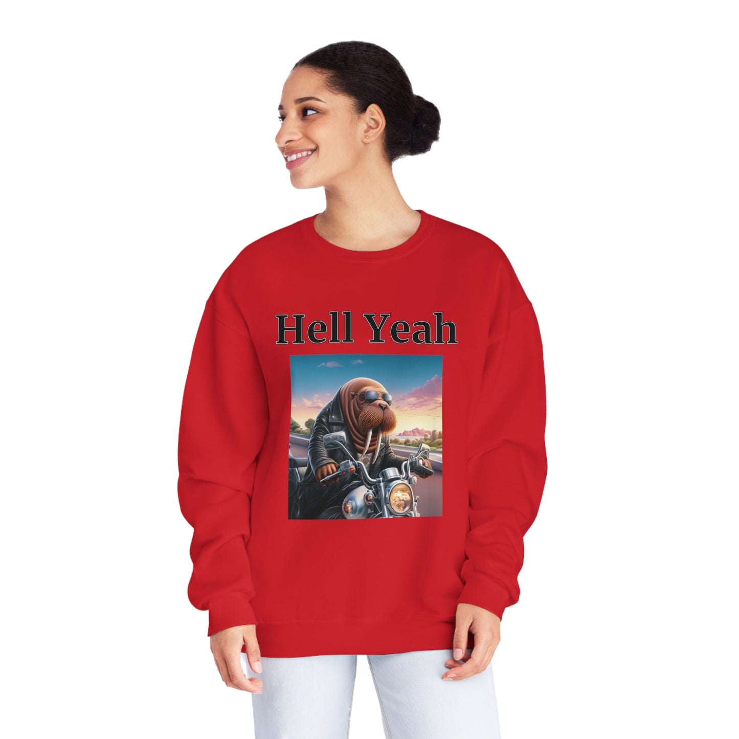 Walrus "Hell Yeah" Unisex Crew Neck Sweatshirt