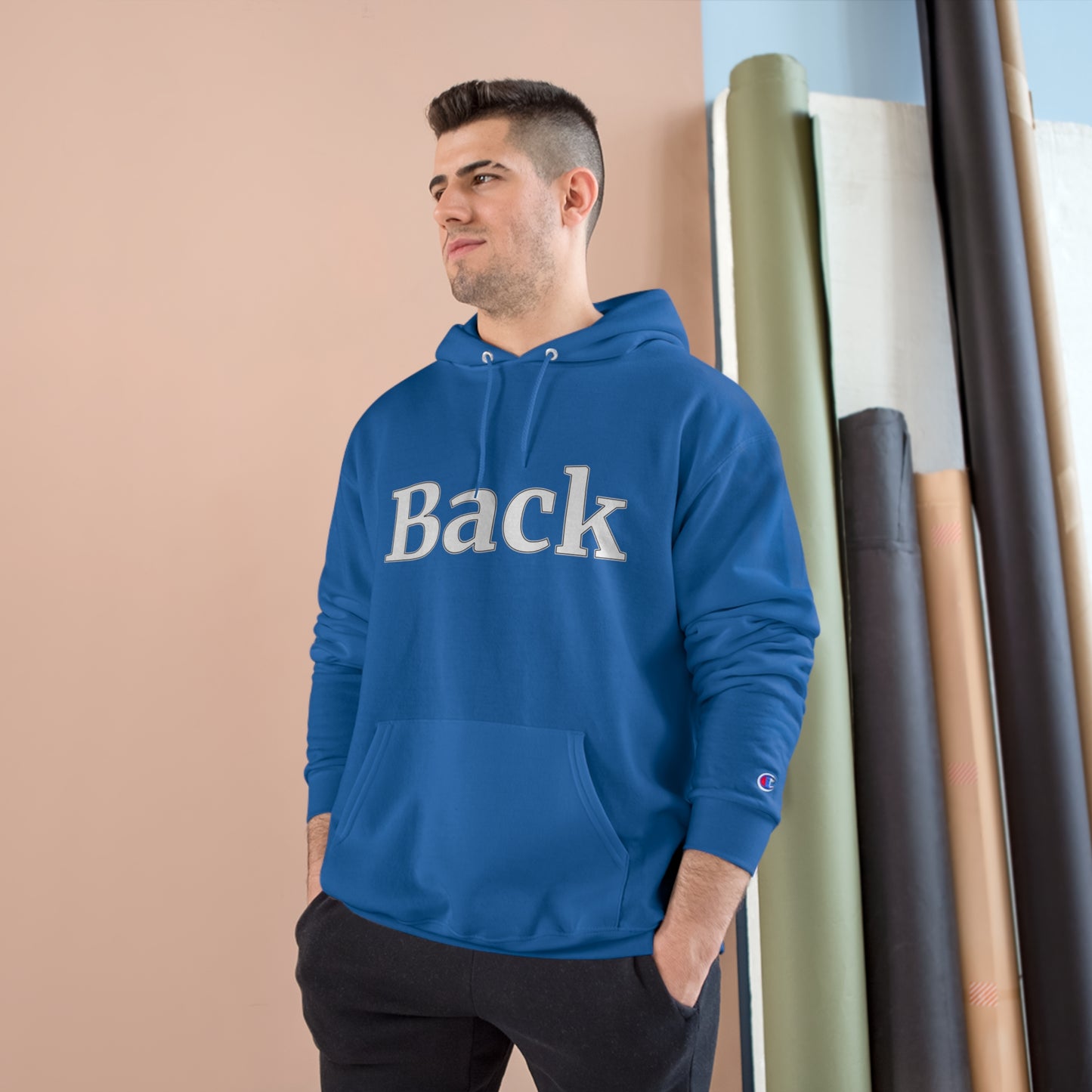 "Back Front" Champion Unisex Hoodie