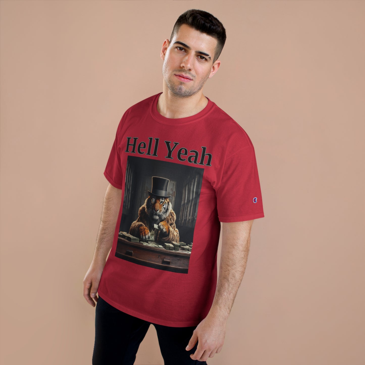 Tiger "Hell Yeah" Champion Unisex Tee