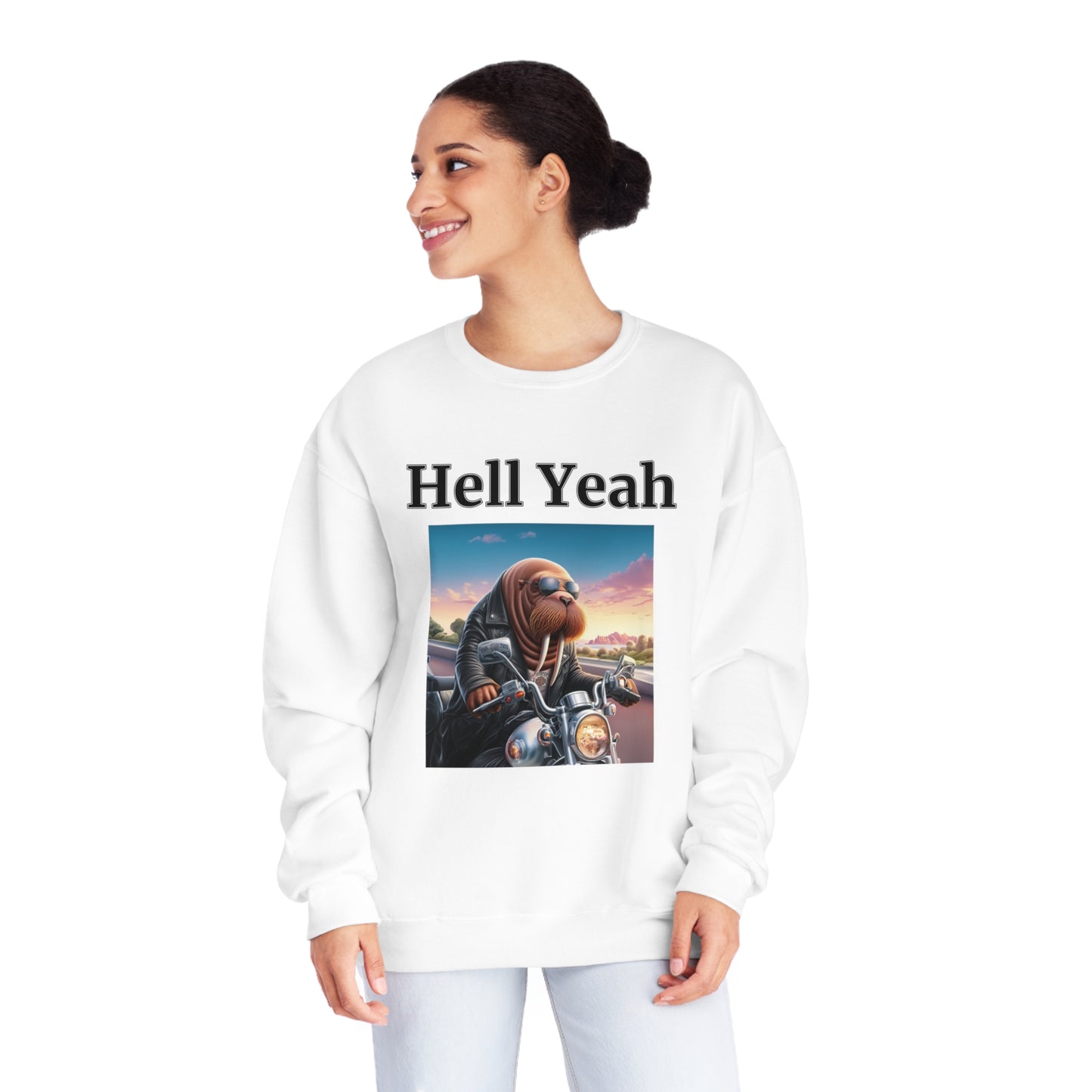 Walrus "Hell Yeah" Unisex Crew Neck Sweatshirt