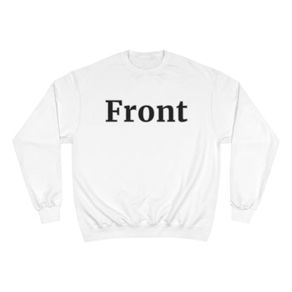 "Front Back" Champion Unisex Crew Neck