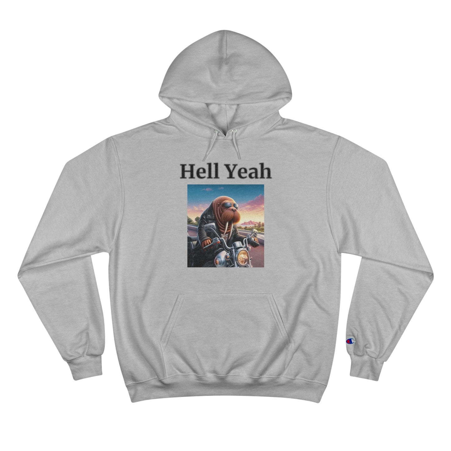 Walrus "Hell Yeah"  Champion Unisex Hoodie