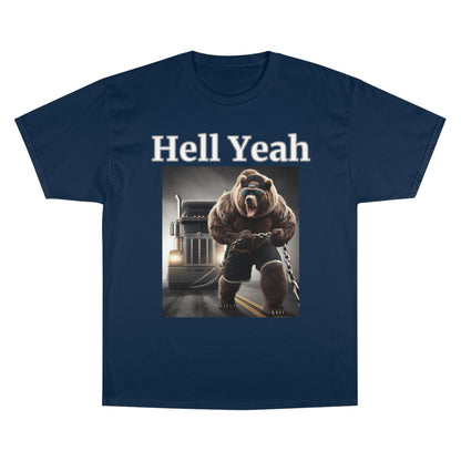 Bear "Hell Yeah" Champion Unisex Tee