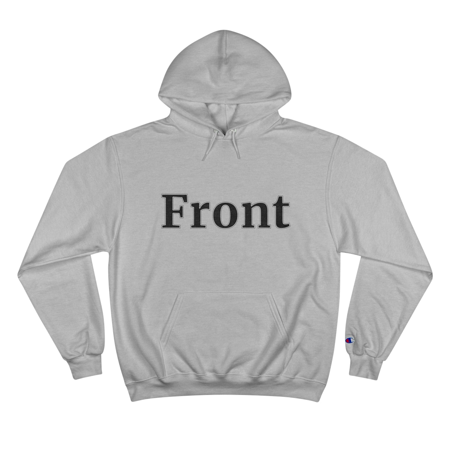 "Front Back" Champion Unisex Hoodie