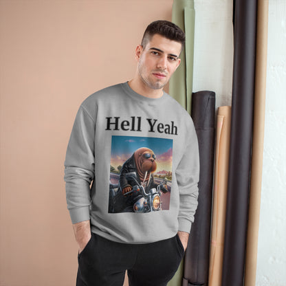 Walrus "Hell Yeah" Champion Unisex Crew Neck