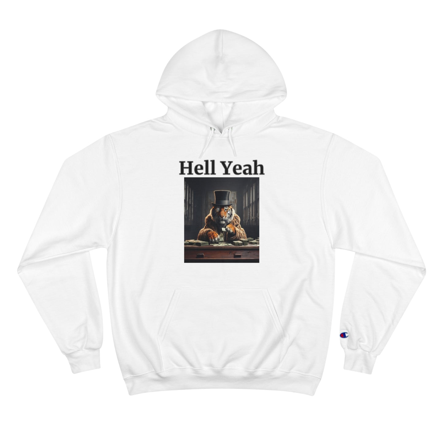 Tiger "Hell Yeah" Champion Unisex Hoodie