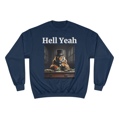 Tiger "Hell Yeah" Champion Unisex Crew Neck