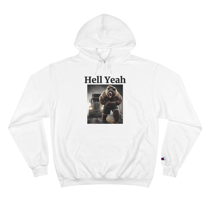 Bear "Hell Yeah" Champion Unisex Hoodie