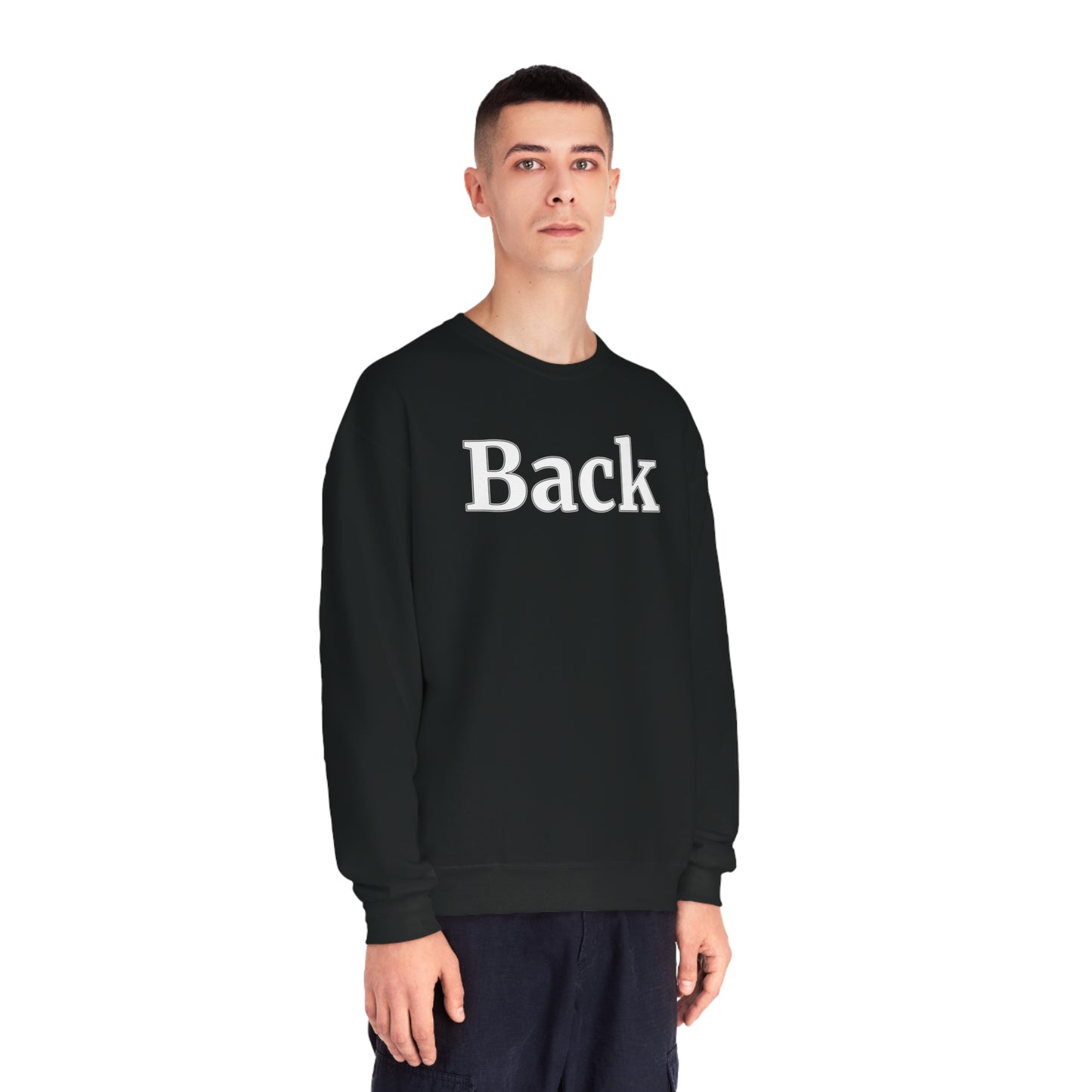 "Back Front" Unisex Crewneck Sweatshirt