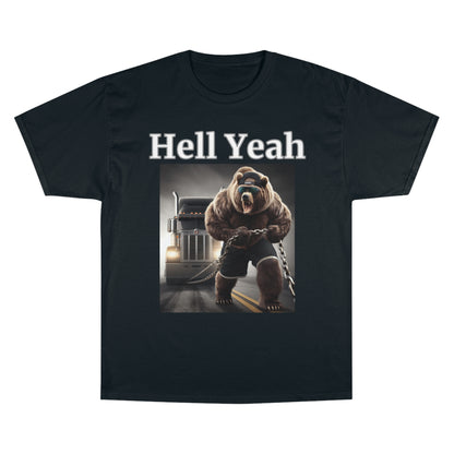 Bear "Hell Yeah" Champion Unisex Tee